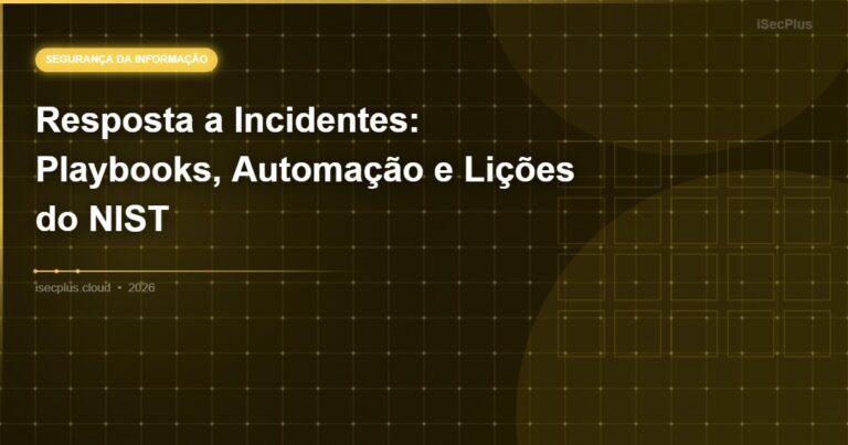 Resposta a Incidentes: Playbooks, Automação e Lições do NIST