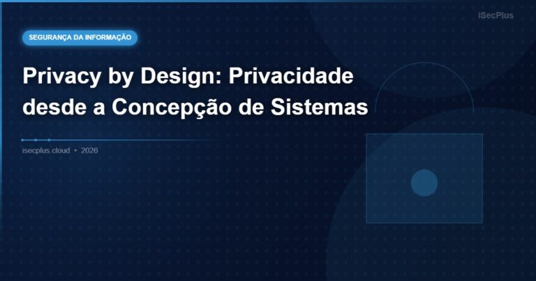 Privacy by Design: Privacidade desde a Concepção de Sistemas